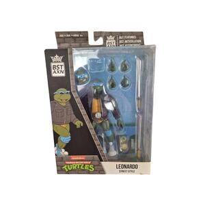 BST AXN Teenage Mutant Ninja Turtles Leonardo Street Style Nickelodeon Figure